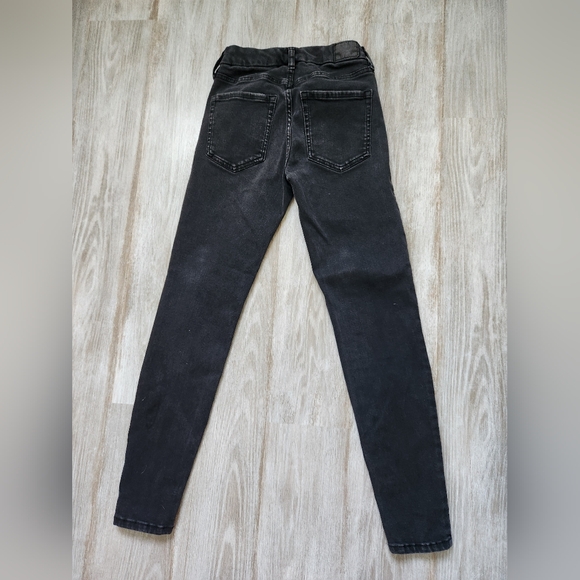 Aeropostale Black High Rise Curvy Jeggings Skinny Leg Thick Stretch Size 0 Reg - Picture 10 of 11